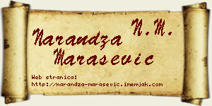 Narandža Marašević vizit kartica